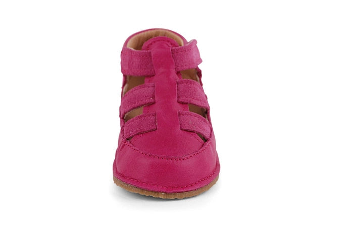 Obex Helis sandali bambini in pelle antiscivolo per estate e asilo – Fuchsia