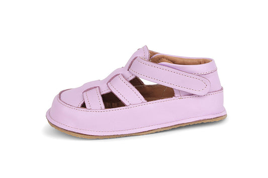 Obex Helis sandali bambini in pelle antiscivolo per estate e asilo – lavendel