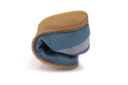 Obex Helis sandali bambini in pelle antiscivolo per estate e asilo – Dæmpet blå