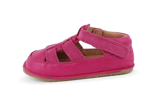 Obex Helis sandali bambini in pelle antiscivolo per estate e asilo – Fuchsia