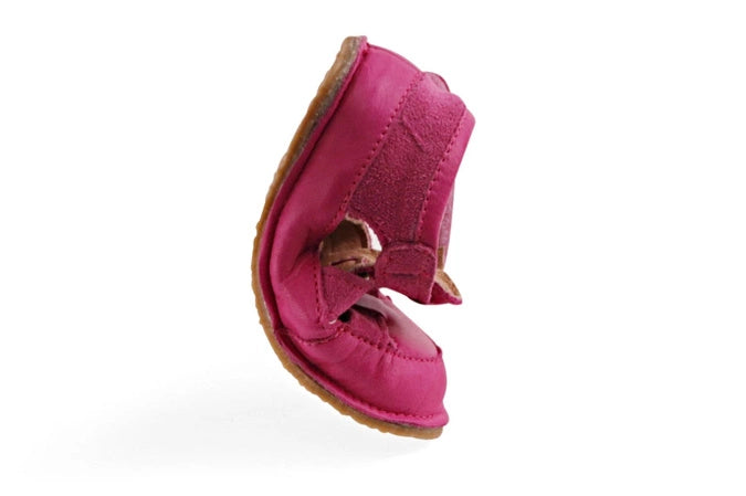 Obex Helis sandali bambini in pelle antiscivolo per estate e asilo – Fuchsia